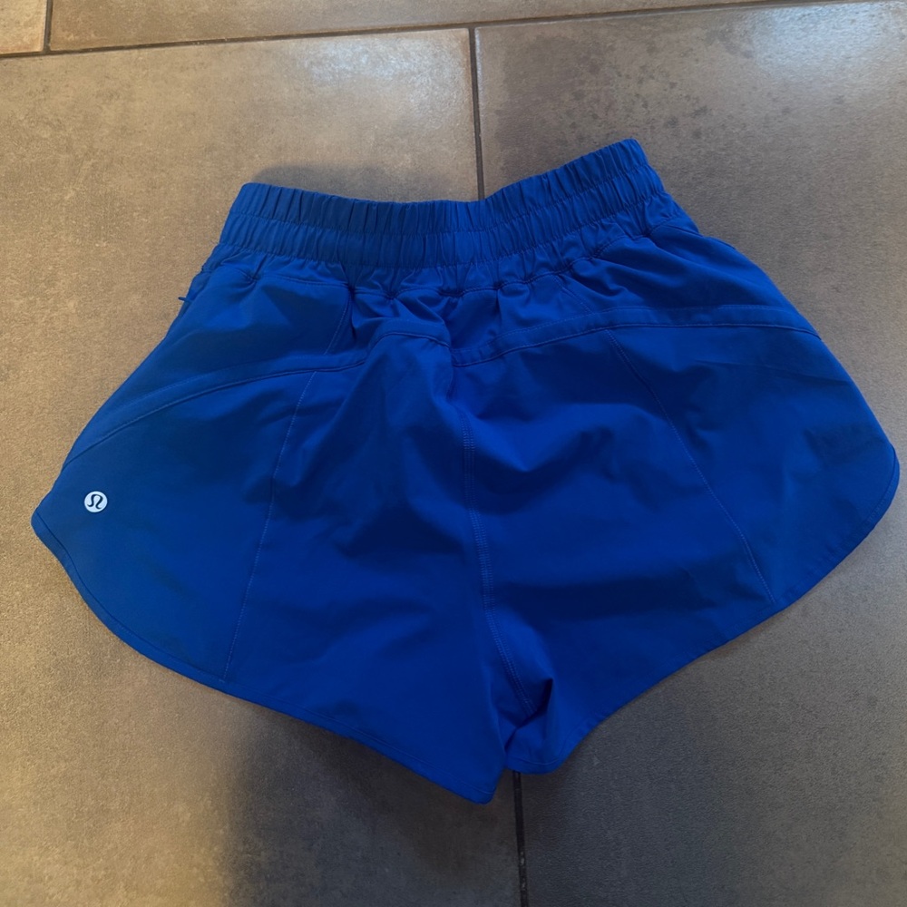 NWT Lululemon track that HR lined shorts 3”